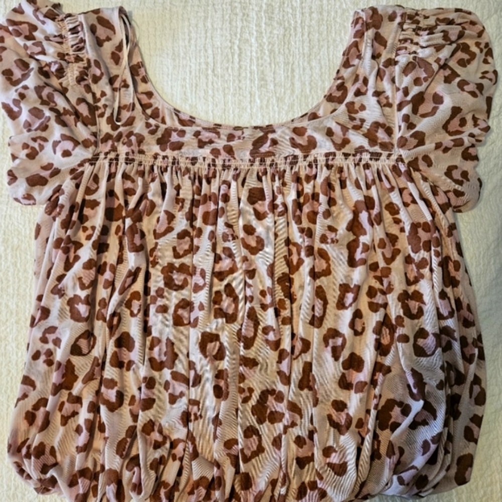 Free People Cheetah Top